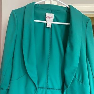 Green blazer